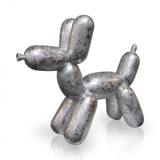 Balloon dog zilver, medium